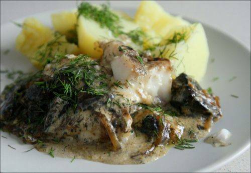 Волшебный вкус рыбы с грибами