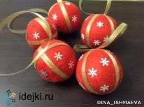 Новогодний шар своими руками