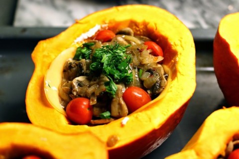 Красивая и вкусная фаршированная тыква